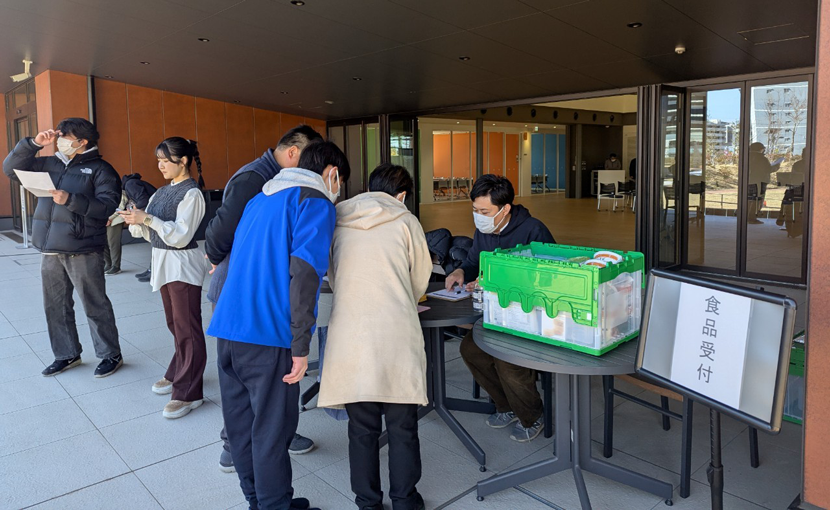 産学プロジェクト×獨協大学山下ゼミ　フードドライブの様子